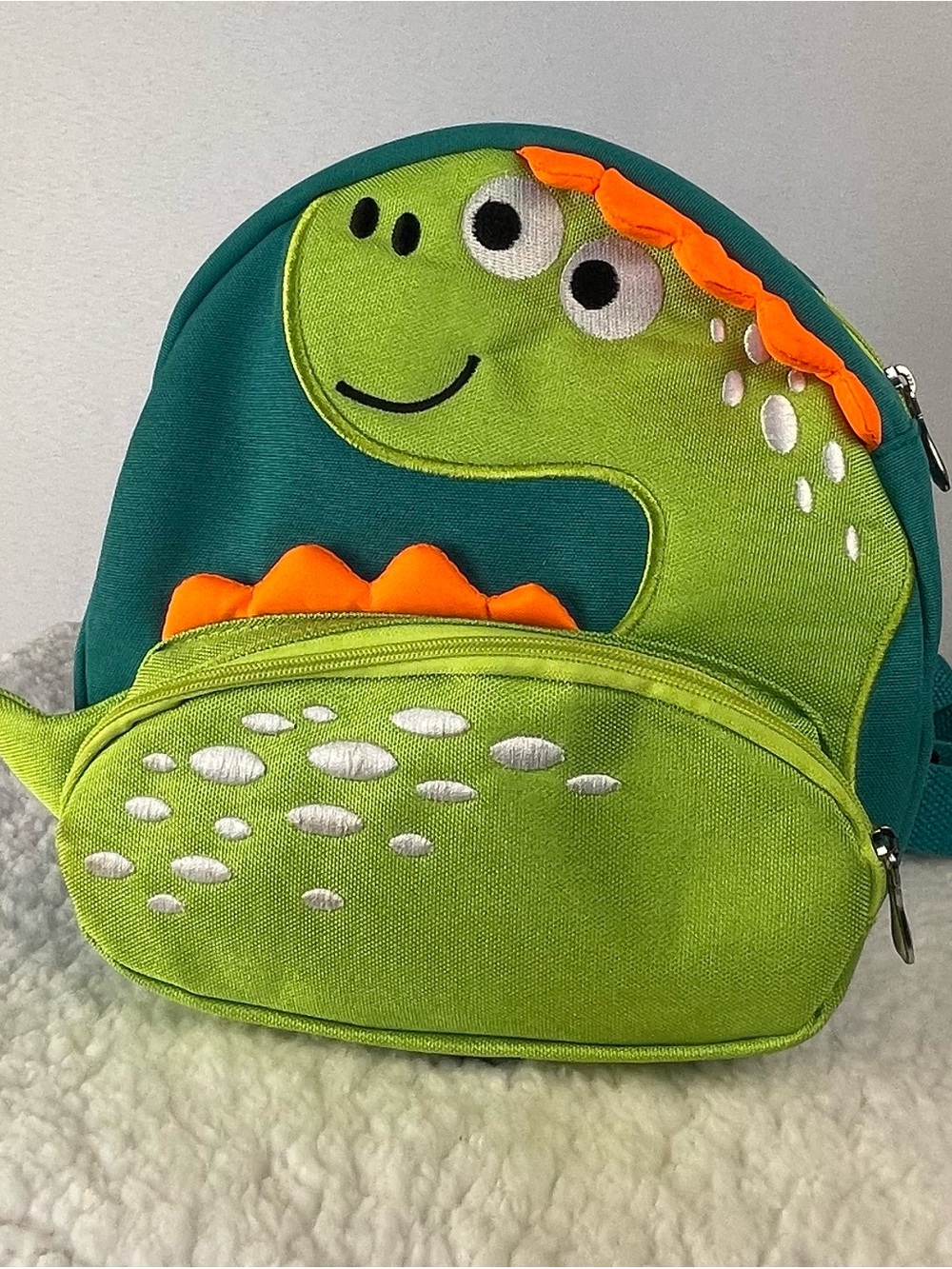 Target Green & Teal Dinosaur Kids Backpack with Orange Spikes